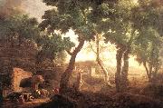 RICCI, Marco Landscape with Watering Horses oil painting reproduction
